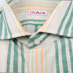 Isaia // Benny Striped Shirt // Multicolor (US: 16.5R)