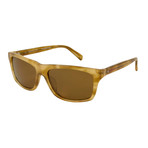 Gant Sun // Rectangle Polarized Sunglasses // Light Tortoise + Brown