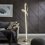 Budapest LED Floor Lamp // Silver