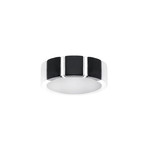 Triple Square Design Ring // Black + White (Size 9)