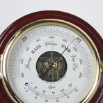 Captain Brass Barometer + Thermometer