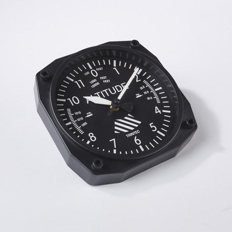 6" Altimeter Instrument Style Clock
