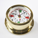 Euro Brass Radio Sector Ship's Clock