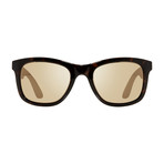 Huddie Polarized Sunglasses // Tortoise Frame // Champagne Lens