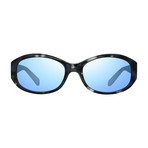 Unisex Allana Wraparound Polarized Sunglasses // Ocean + Blue Water