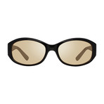 Women's Allana Polarized Sunglasses // Black, Honey Tortoise + Champagne Lens