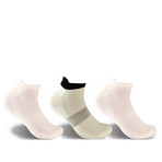 Ankle Sock // White // Set of 3 (M)