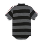 Striped Panther Polo // Black (S)