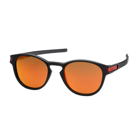 Men's Latch Sunglasses // Matte Black + Ruby