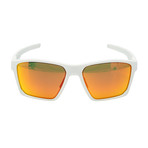 Men's Targetline Sunglasses // Matte White + Ruby