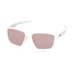 Men's Targetline Sunglasses // Matte White + Gold Pink