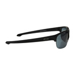Men's Silver Edge Sunglasses // Matte Black + Gray