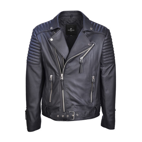 Thomas Leather Jacket // Black (Small)