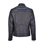 Polk Leather Jacket // Black (XL)