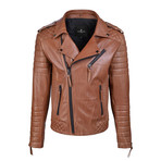 Graham Leather Jacket // Brown (3XL)
