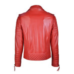 Graham Leather Jacket // Red (3XL)