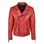 Graham Leather Jacket // Red (S)