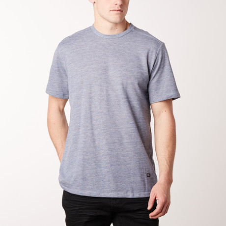 Sona French Terry Tee // Heathered Blue (S)