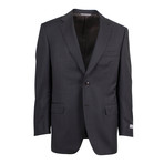 Canali // Water Resistant Wool 2 Button Suit // Brown (US: 46S)