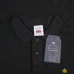 Crown Polo Shirt // Dark Heather Gray (S)