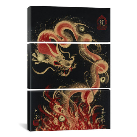 Protective Fire Dragon // Triptych