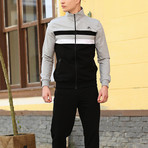 Orville Track Suit // Black + Gray (S)