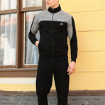 Antonio Track Suit // Black + Gray (XL)