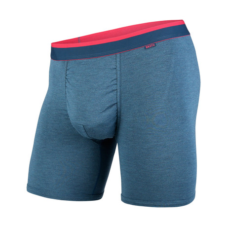 Classic Boxer Brief // Ink Heather + Pink (XS)