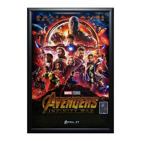 Signed + Framed Movie Poster // Avengers: Infinity War