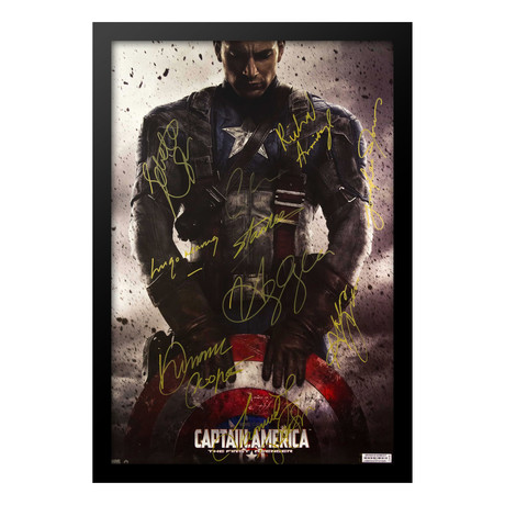 Signed + Framed Poster // "Captain America: The First Avenger"