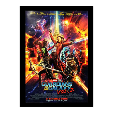 Signed + Framed Poster // Guardians of the Galaxy