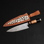 Damascus Kitchen Knife // 9843