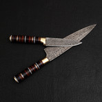 Damascus Chef Knife + Paring Knife // 2 Piece Set // 9855