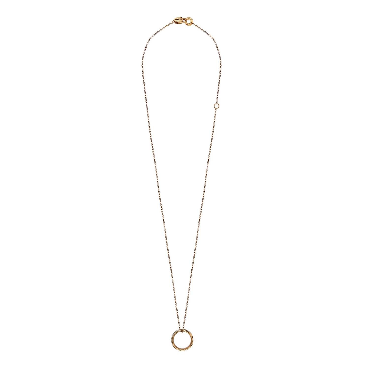 Damiani 18k Black Gold Diamond Pendant Necklace (Chain Length: 18.5 ...