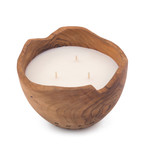 Paloma Teakwood Bowl Candle (Exotic Woods Fragrance)
