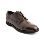 Michael Leather Brogue Derby Dress Shoes // Brown (US: 12)