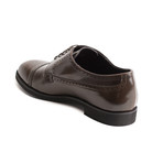 Michael Leather Brogue Derby Dress Shoes // Brown (UK 6)