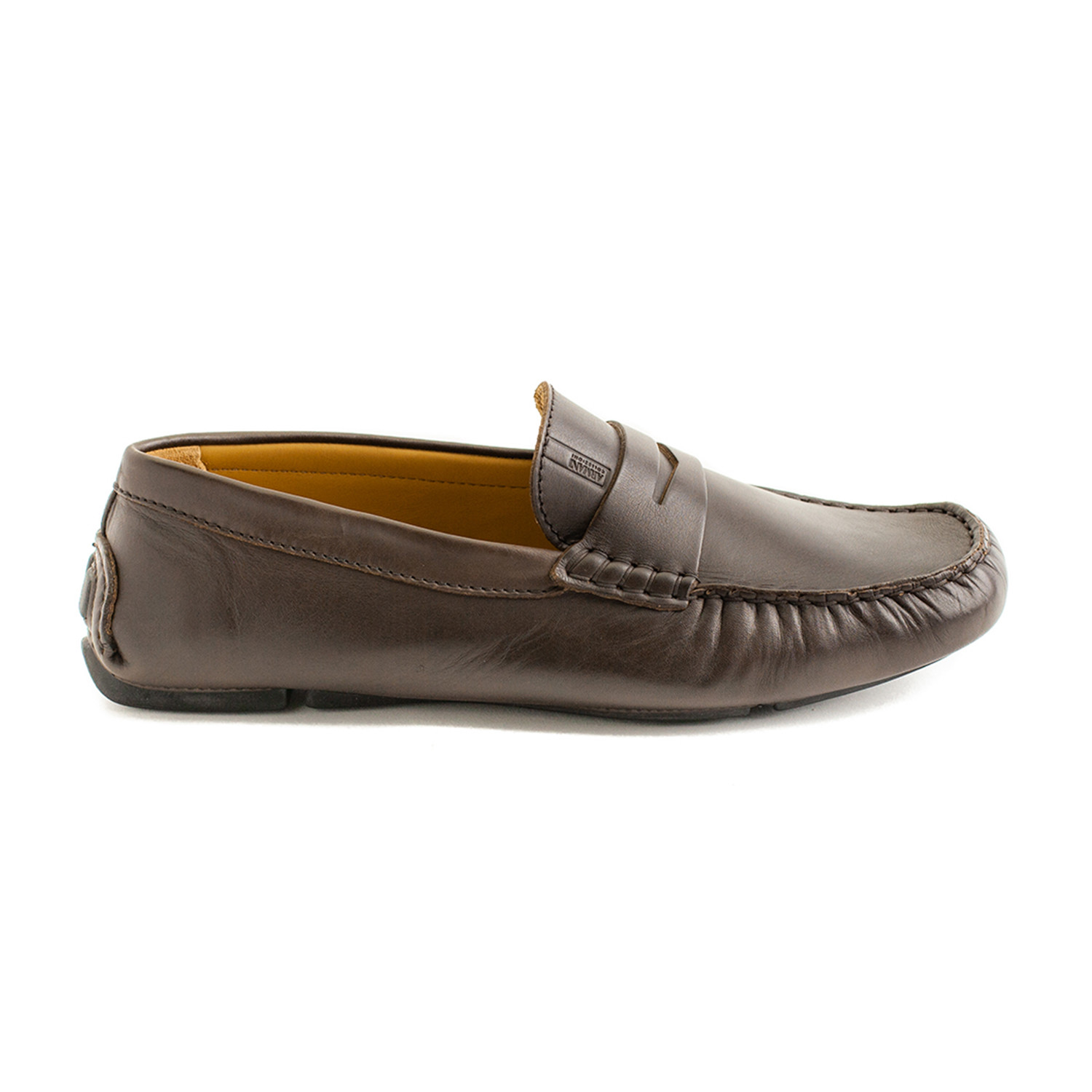 Armani // Micah Leather Driving Shoes // Brown (US: 10) - La Dolce ...