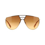 Chloe // Aviator Sunglasses // Gold + Brown