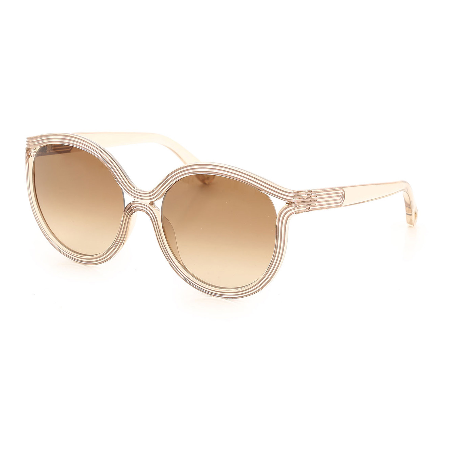 Chloe // Cat Eye Sunglasses // Beige + Brown - Women's Designer ...