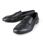 Prada // Leather Penny Loafers Dress Shoes // Black (US: 9)