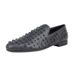 Jimmy Choo // Leather Star Embellished Loafers // Black (US: 11)
