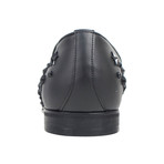 Jimmy Choo // Leather Star Embellished Loafers // Black (US: 10)