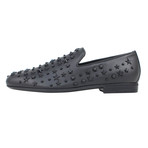 Jimmy Choo // Leather Star Embellished Loafers // Black (US: 8)