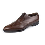 Brioni // Leather Brogue Pattern Oxford Dress Shoes V1 // Brown (US: 11)