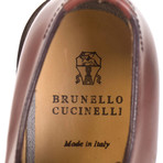 Brunello Cucinelli // Leather Oxford Dress Shoes // Brown (US: 9)