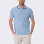 Somehow Short Sleeve Polo // Baby Blue (3XL)