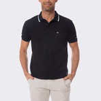 Somehow Short Sleeve Polo // Black (L)