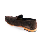 Suede Penny Loafer // Brown (US: 8.5)