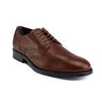 Leather Brogue Derby Dress // Brown (US: 10.5)
